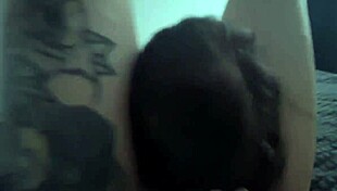 Shh! These Tattooed Lesbians Are Licking Each Other Quietly On Homemade Video!