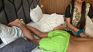 Stepdad And Stepdaughter Engage In Secret Oil Massage Roleplay Leading To Intense Sex