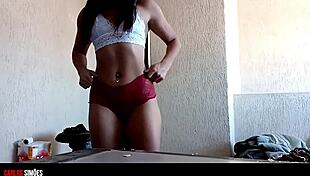 Feeling the passion in this delicious couple's naughty adventures with their young girlfriend.