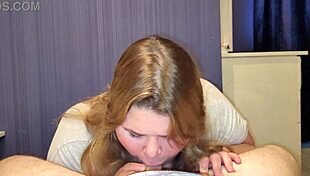 Cute chubby stepsister in a rose bra first time swallows hard cock deep and takes cumshot lick fat natural tits big tits tits ass blonde sexy big ass