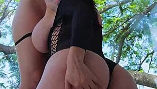 fucking hard with my friend on the balcony feels so wild