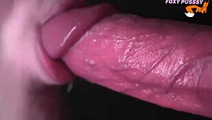 damn, this close-up sloppy blowjob is the best milking ever!