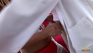 Nurse examines hard dick