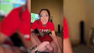 Game Day Distractions with Hot College Roommate Chloe Amour in Rough Action