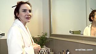 Claudia invites you to join her in the shower