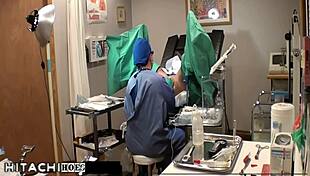 Freshman Angel Oaks Shudders Under Doctor's Hitachi Orgasm