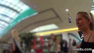 I teased that adorable czech girl in the supermarket and she rode my cock in pov, clothes ripping off