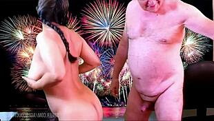 Hot Sex Fireworks with Creampie and Monster Cock