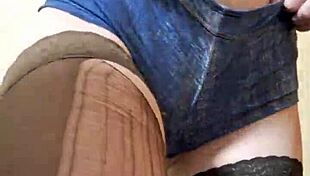 mistress elza kom in heels and lingerie for ass worship