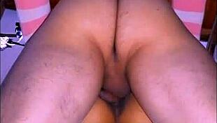 Young Latina Student Trembles From Man's Touch In Apartment