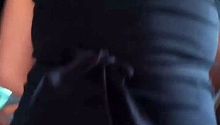 latina wife at holiday party cheats publicly with prostitute in outdoor fucking