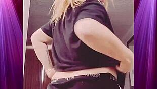 yo, shaking my booty in my boyfriend's gear today!