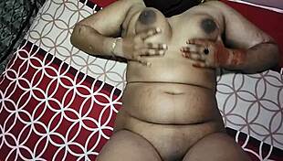 Neighbor aunty gets hard sex with condom from stepmom and stepson in amateur hardcore session.