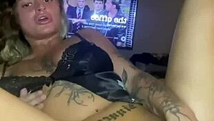 horny goth teen solo fucking her ass until orgasm