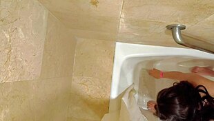 grab my stepsister masturbating in the bathroom