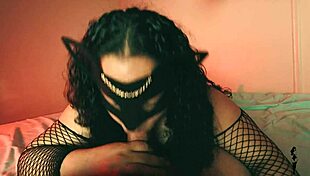 amateur bbw latina gives blowjobs, then reverse cowgirl to doggystyle