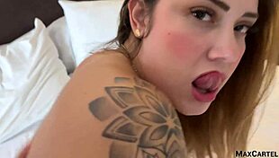 sara blonde sucks big tits and gets fucked in pov