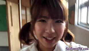 asian babe in uniform rubs her carpet solo on hidden cam, high definition voyeur style 😏