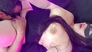 Wife slut for rent gets pussy and ass eaten in front of cuckold husband!