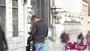 Hot spanish tourist babe nuria picks up random guys in the street 😏