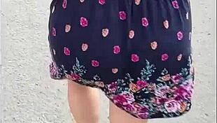 I passionately fuck that mature Latina's big ass in the street, capturing her huge tits.