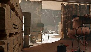 lara croft from tomb rider is captured by the enemy riding and anal sex