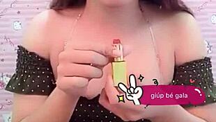 Red panty upskirt with vietnamese girl