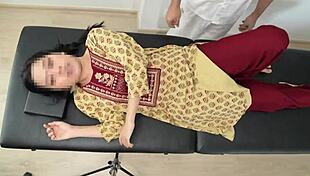 Indian Desi Girl Gives Homemade Massage In Uniform