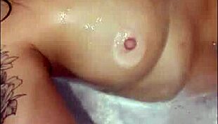 Pretty Woman Masturbates Loud in Hot Tub, Cumshot Shocks!