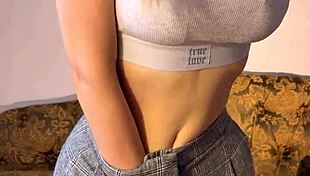 Cute Petite Teen 18+ Teases With Striptease And Masturbation