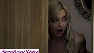 Blonde Girls Kiss And Lick Shaved Pussies To Orgasm!