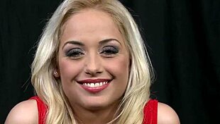 Submissive babe bound and disciplined by dominant man