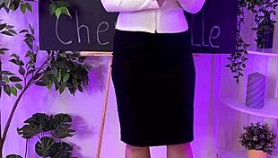 Teacher Shows See Through Pantyhose Feet At Night Club