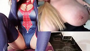 Gothic girl with big tits fucks her perverted stepbrother