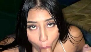 intimate moment with beautiful latina girlfriend