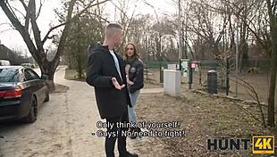 Cuck watches hungarian girlfriend pickup on cam with small tits 📷