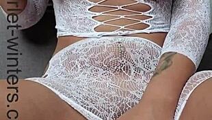 Hot Busty Teacher Masturbates With Her Toy