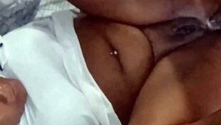 Curvy BBW in lingerie moans loud taking it deep in ass