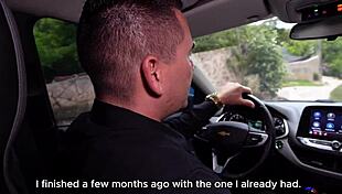 young camila henao leads hidden life, ends up in car with jean paul for rough sex part 1.