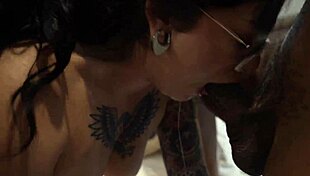 Sexy pawgs share big black cock with ball licking, gagging, and deepthroat on girls night.