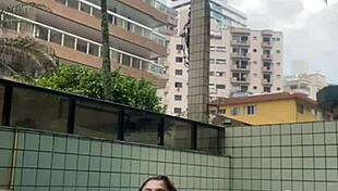 He Rubs His Hard Cock On Me In The Pool