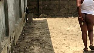 chubby slut shows boobs and ass to entice neighbor's huge bbc