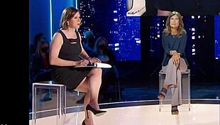 Bianca, the super sexy mature lady, flashes her legs in an upskirt