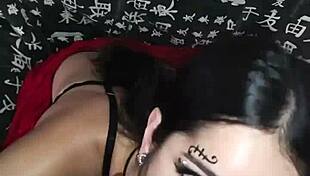 wellington prado gets deep blowjob on veiny big cock and cums on face - full on red