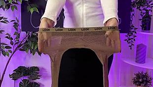 Teacher Shows See Through Pantyhose Feet At Night Club