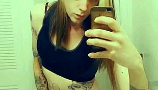 hot tranny touching her clitty