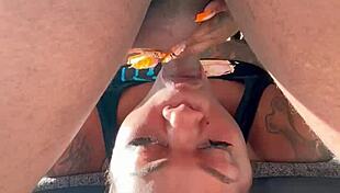 Sucking Dick In Braids Compilation With Deepthroat And Gagging