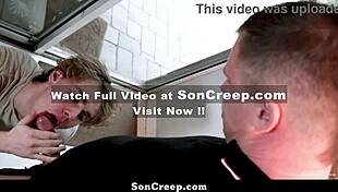 Stepfather's jealousy leads to possessive anal sex with his son