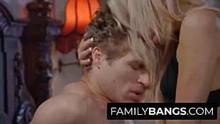 Khloe Kapri Boldly Goes for Stepbro's Dick in Familybangs Cumshot Scene with Michael Vegas