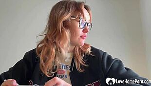 my naughty teacher in skirt and stockings dominates me hard